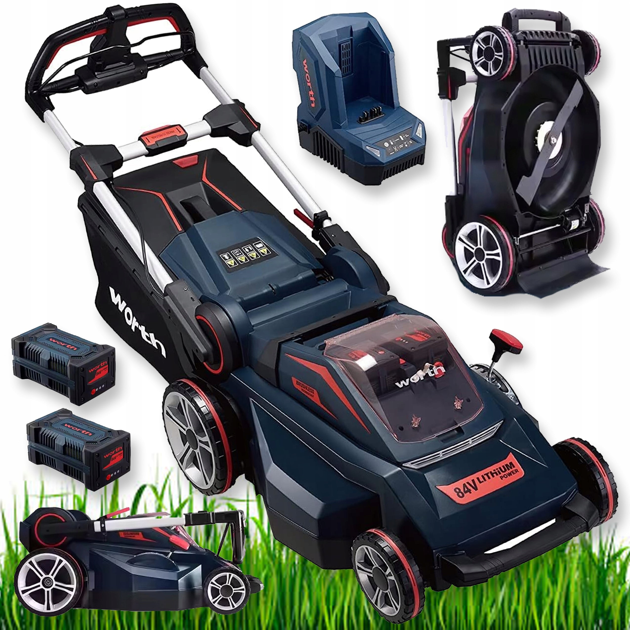 MOWER CORDLESS CHARGER STRONG + AKU 2X FOR GRASS WITH DRIVE SET