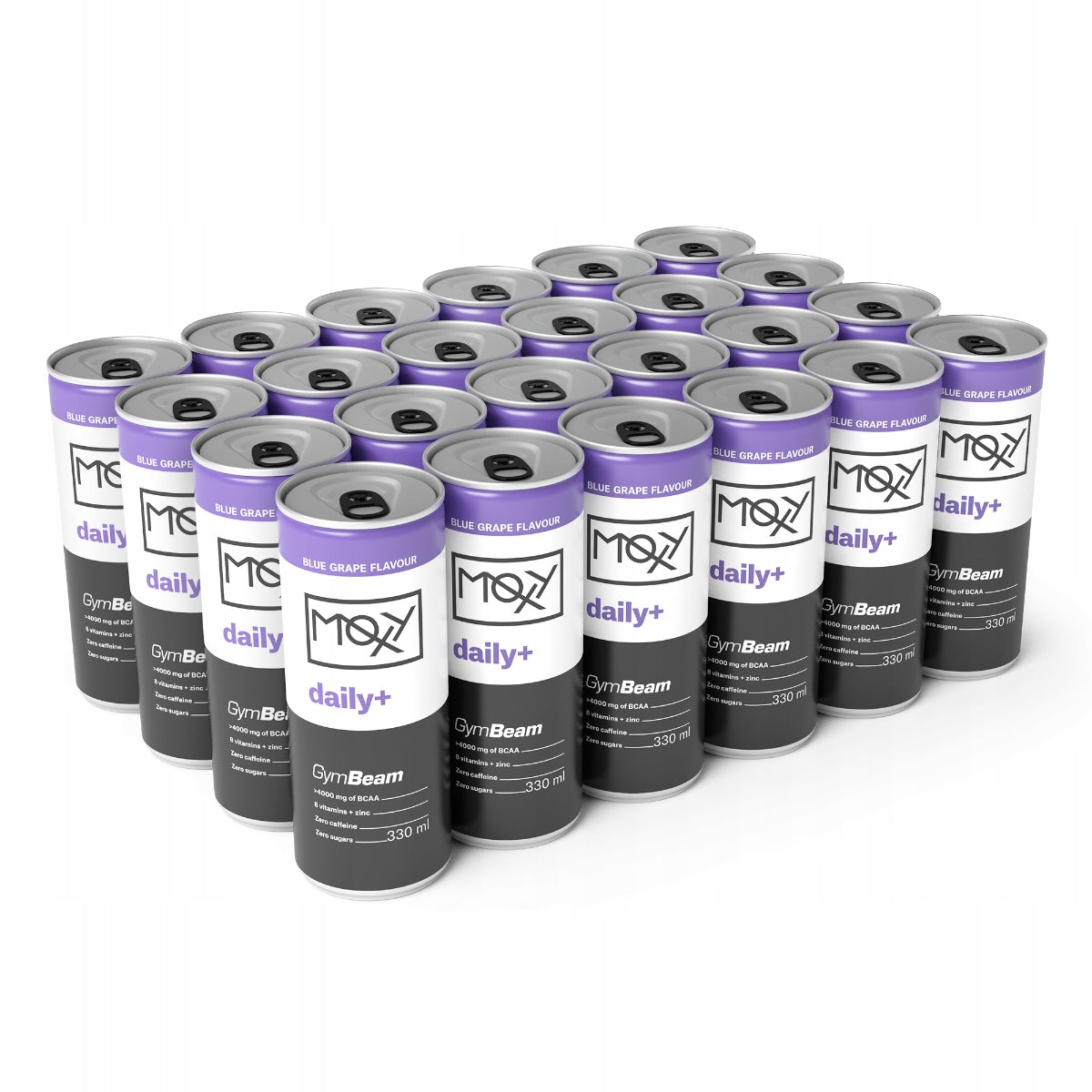 MOXY DAILY+ DECAFFEINATED BCAA 20 KCAL DIET grape 330 ml GymBeam