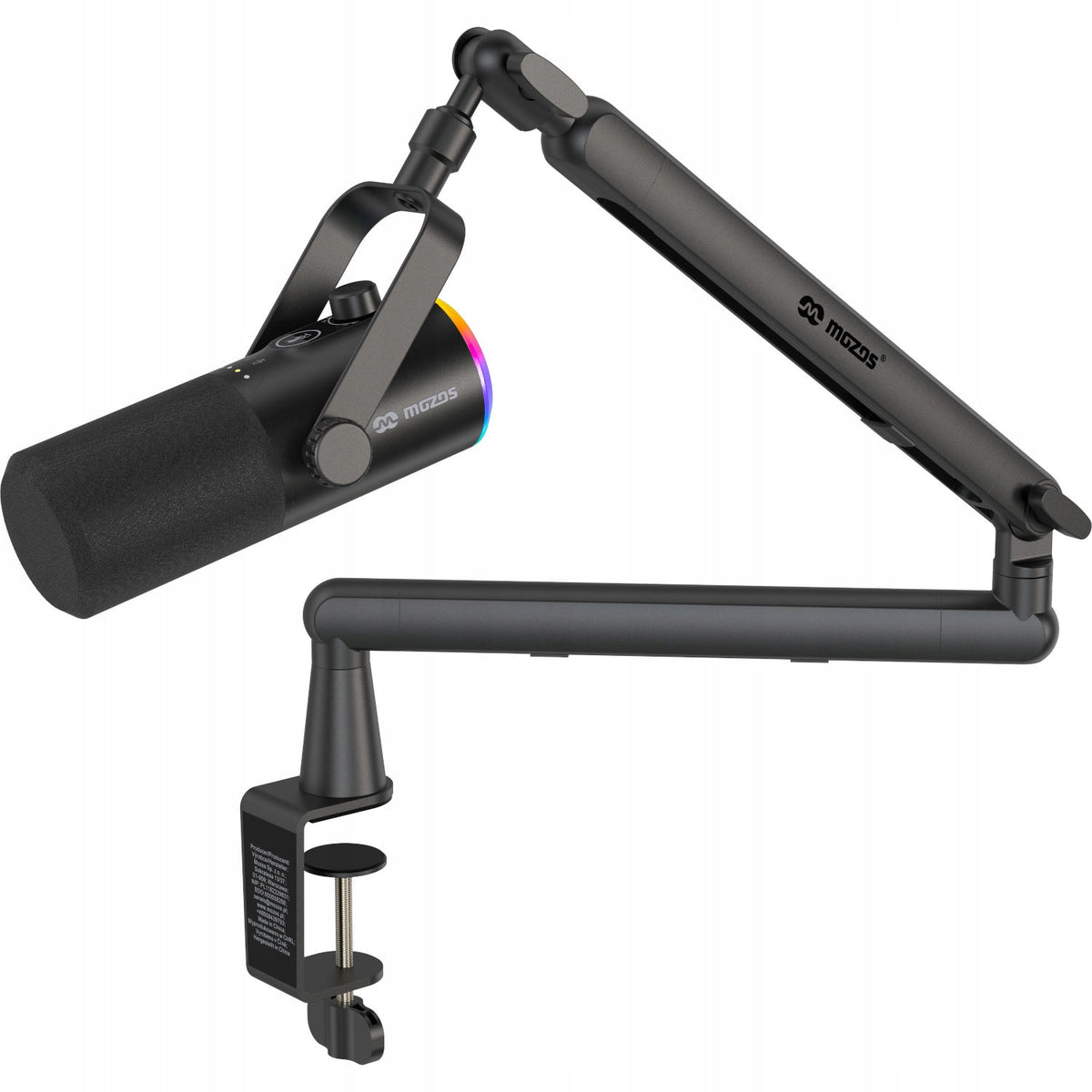 MOZOS TAM8 v2 DYNAMIC USB XLR RGB LED MICROPHONE Packaging status original
