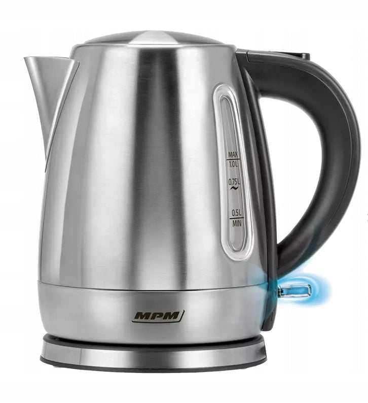 MPM MCZ-118M cordless kettle inox 1L 1630W stainless steel Brand MPM