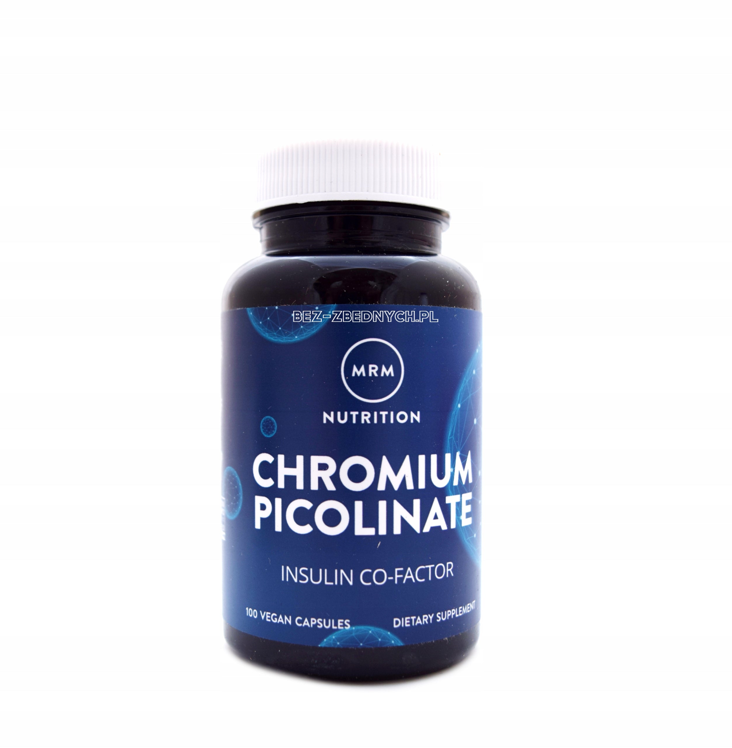 MRM Nutrition Chromium Picolinate 100c CHROMIUM PICOLINATE VEGAN GMO FREE