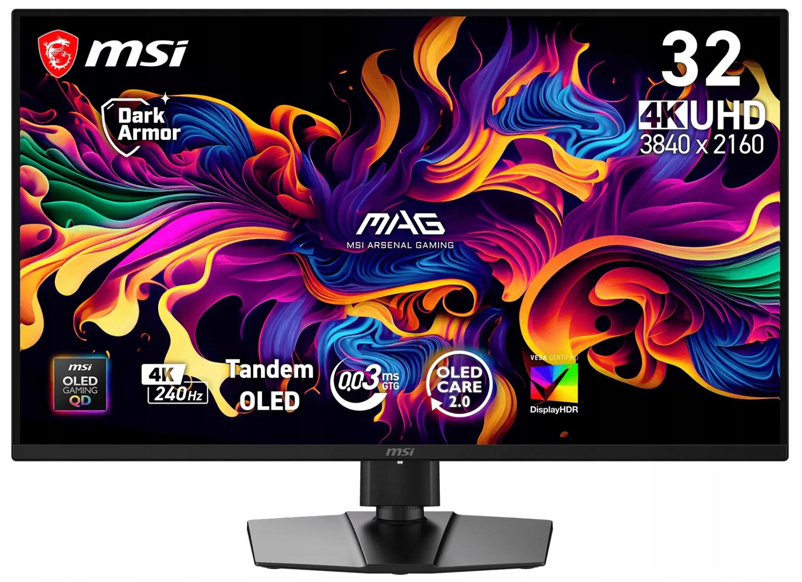 MSI MAG/321UP X24/31,5"/QD-OLED/4K UHD/240Hz/0,03ms