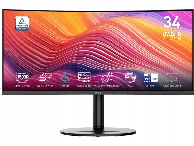 MSI Modern MD342CQP Monitor 34" 3440x1440px 120Hz 1ms Curved