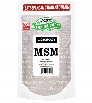 MSM Organic Sulphur 1kg 2x 500g Brand Naturalnie Zdrowe