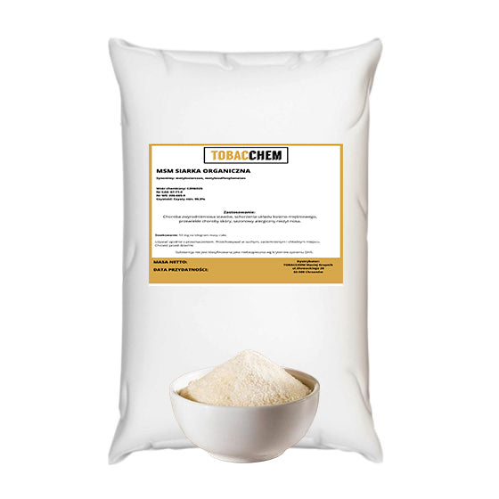 MSM – Organic Sulphur Powder (Dimethylsulfone) Purity 99,9% 25KG