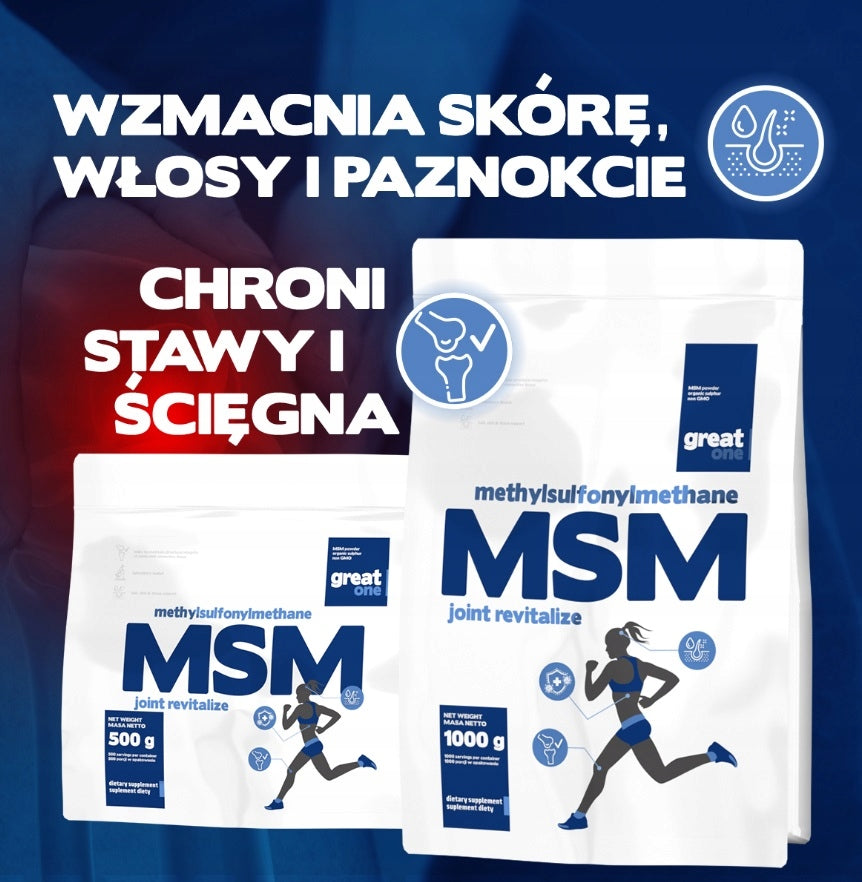 MSM Organic sulfur natural taste Great One 1kg Brand Great One