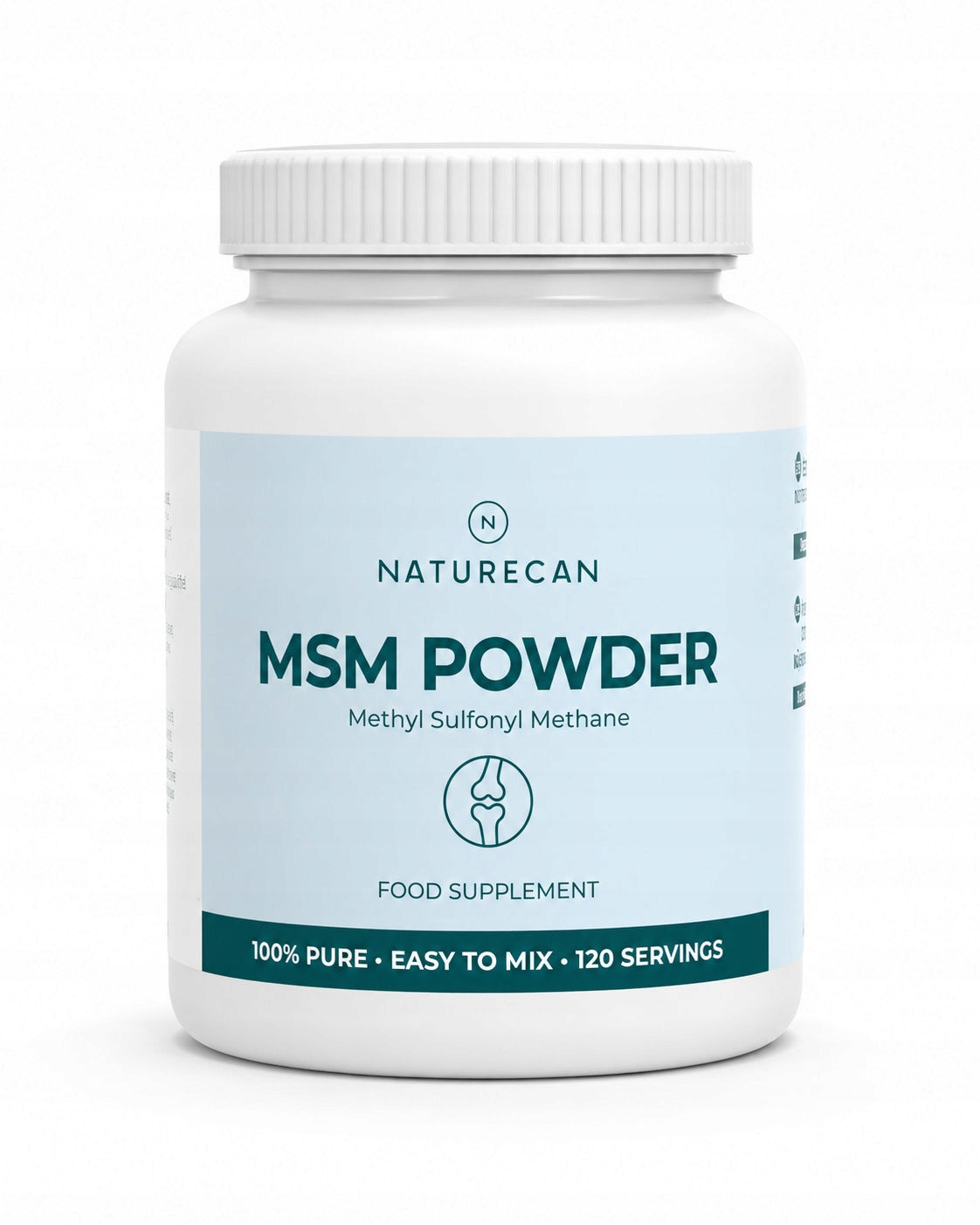 MSM Powder 360g 3g Sulphur Joints Vegan Total Tissue 120 Servings