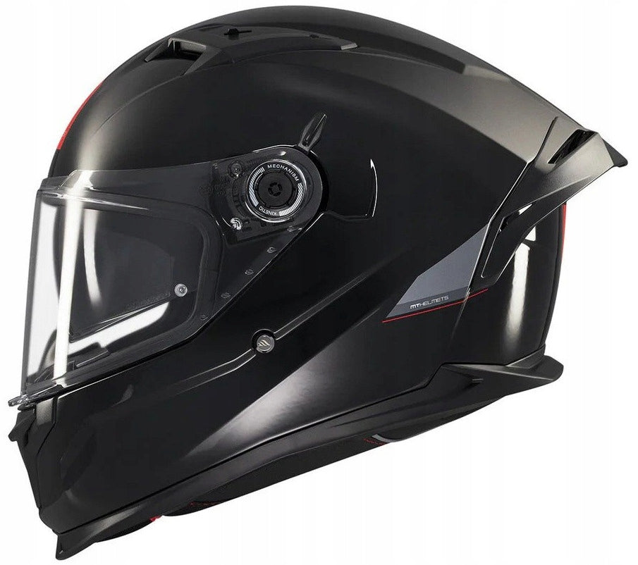 MT BRAKER SV SOLID BLACK MOTORCYCLE HELMET INTEGRAL XS