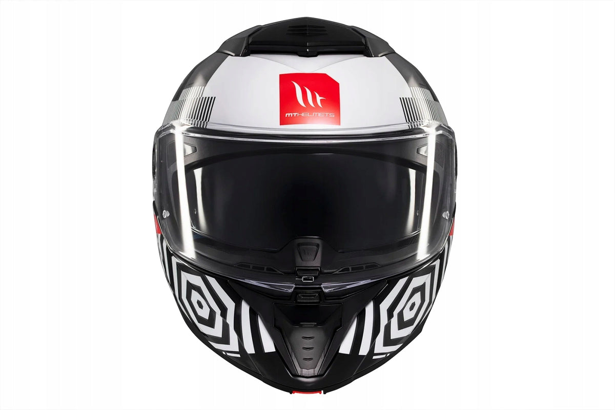 MT HELMETS ATOM 2 SV STRANGE B2 BLACK WHITE MOTORCYCLE HELMET BLACK WHITE Manufacturer MT