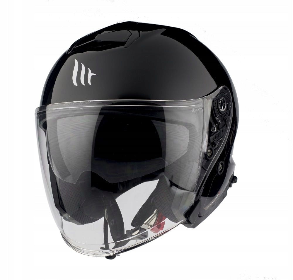 MT SALE OPEN JET HELMET WITH BLEND THUNDER 3 SV JET SOLID GLOSS BLACK K