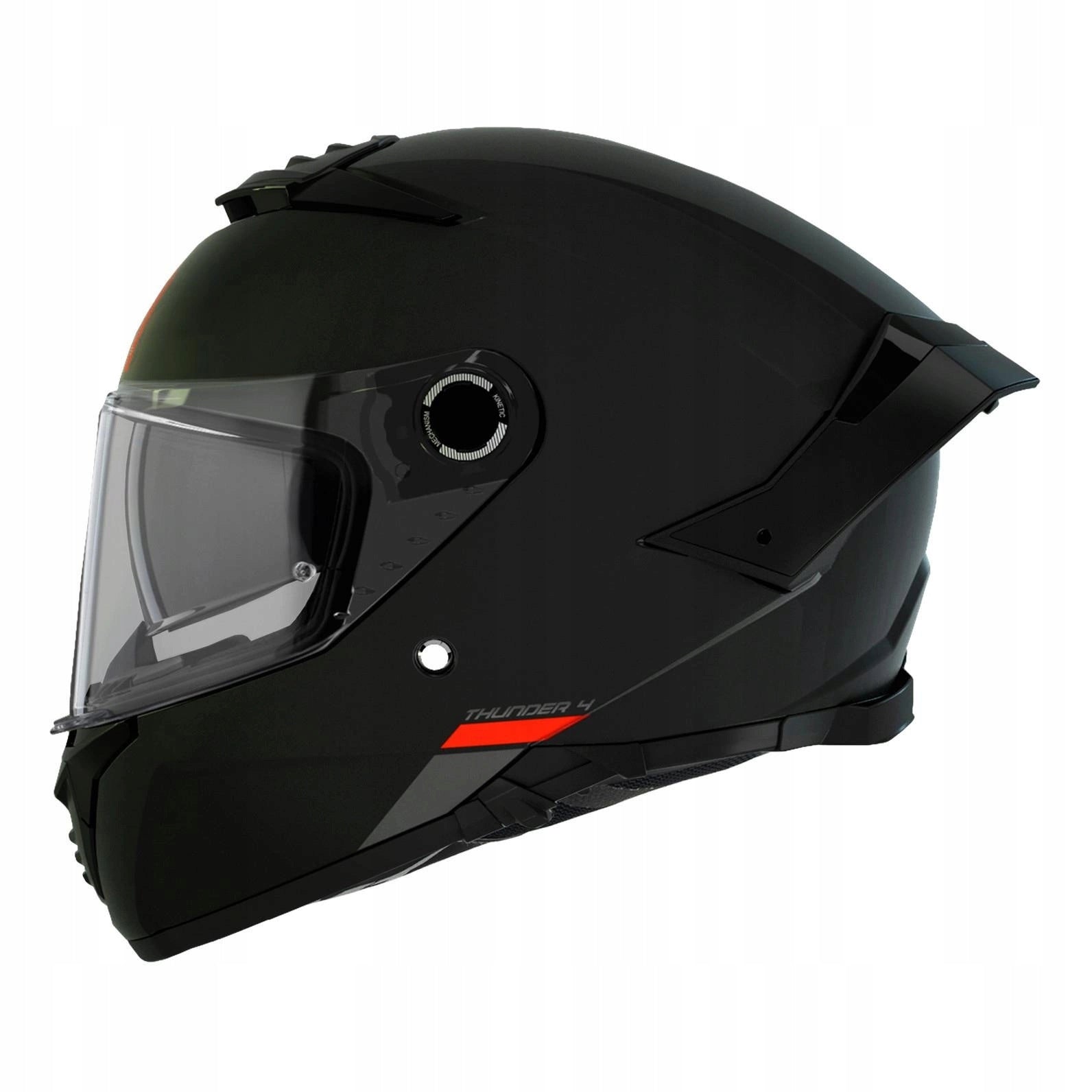 MT THUNDER 4 SV SOLID BLACK MATT MOTORCYCLE HELMET INTEGRAL
