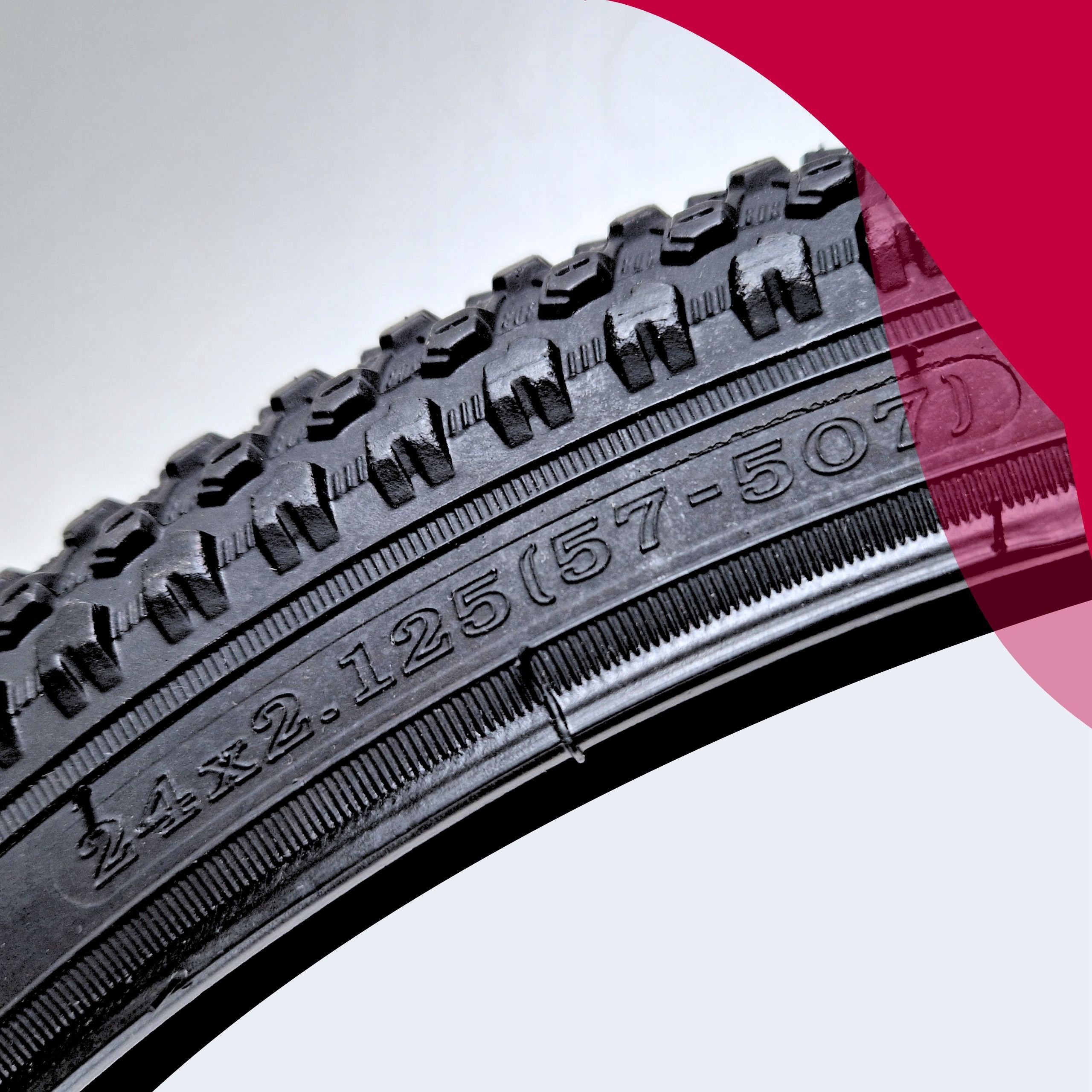 MTB BIKE TYRE MOUNTAIN VELOXO DIRTRIDER 24X2,125BLACK 24 inch Brand no brand