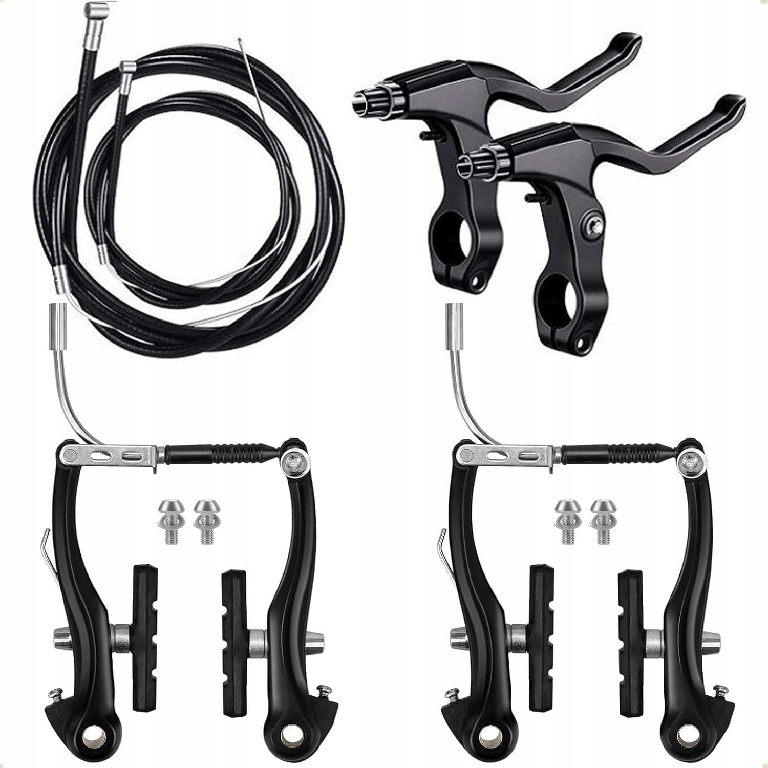 MTB Brake set front rear Brake V-brake cable pads levers