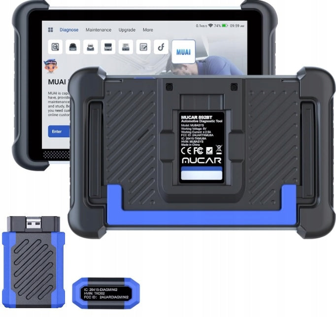 MUCAR 892BT AI OBD2 Diagnostic Tester ECU Coding Active Testing MuCar Manufacturer code Mucar 892BT