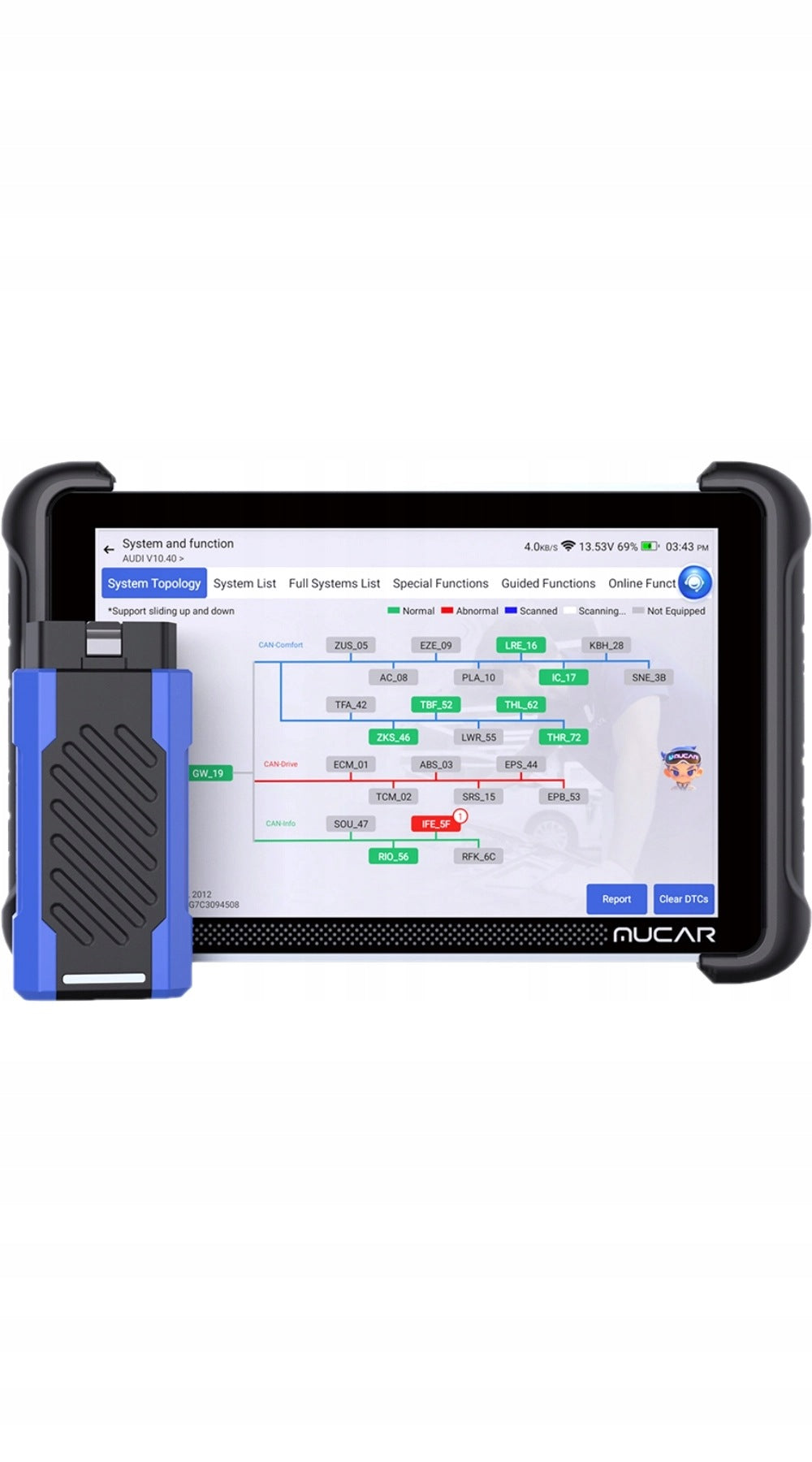 MUCAR 892BT PRO OBD2 Diagnostic Tester AI Assistant ECU DoIP CAN FD J2534 Brand Mucar