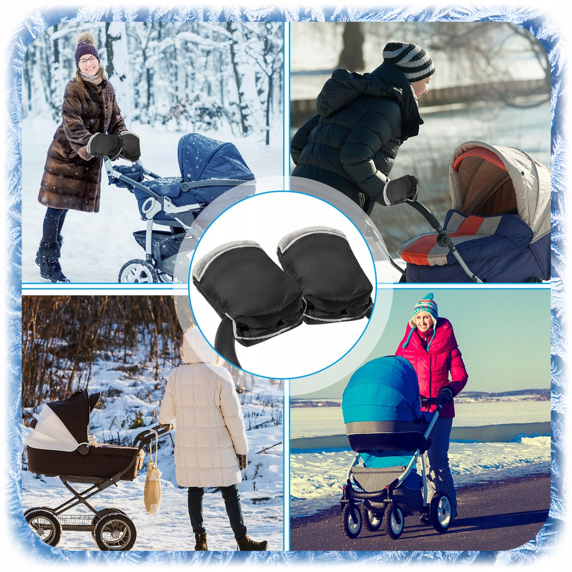 MUFF GLOVES FOR STROLLER SLED INSULATED GLOVES FOR STROLLER PLUSH 2PCS EAN (GTIN) 5906601625190