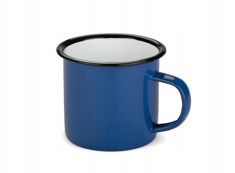 MUG EMAL 300 ML BLUE enameled retro light resistant ideal for outdoor