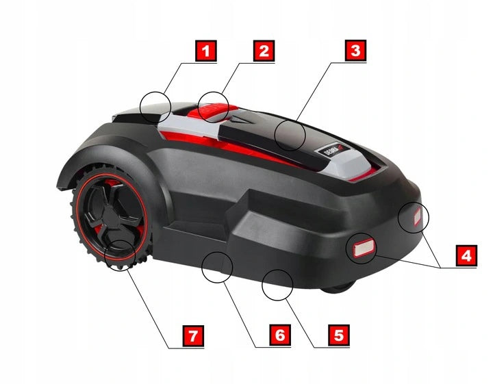 MULCHING ROBOT 28V 24CM FOR GRASS DEDRA Series DEDRA
