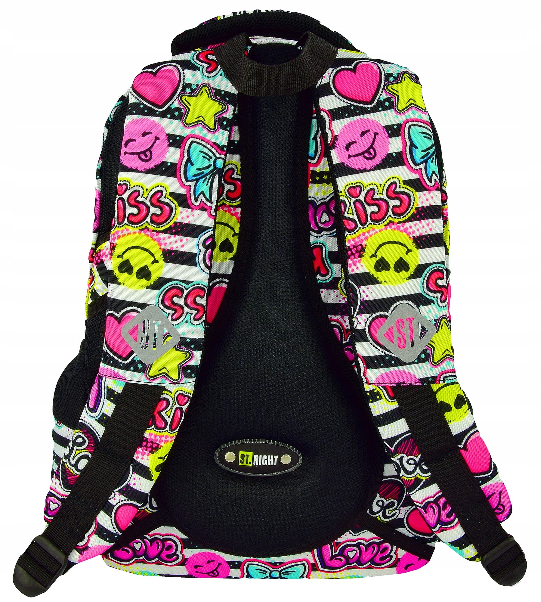 MULTI-CHAMBER SCHOOL BACKPACK ST.RIGHT BP-26 kl 1-3 KISS & LOVE EMOTKI Manufacturer code 19366