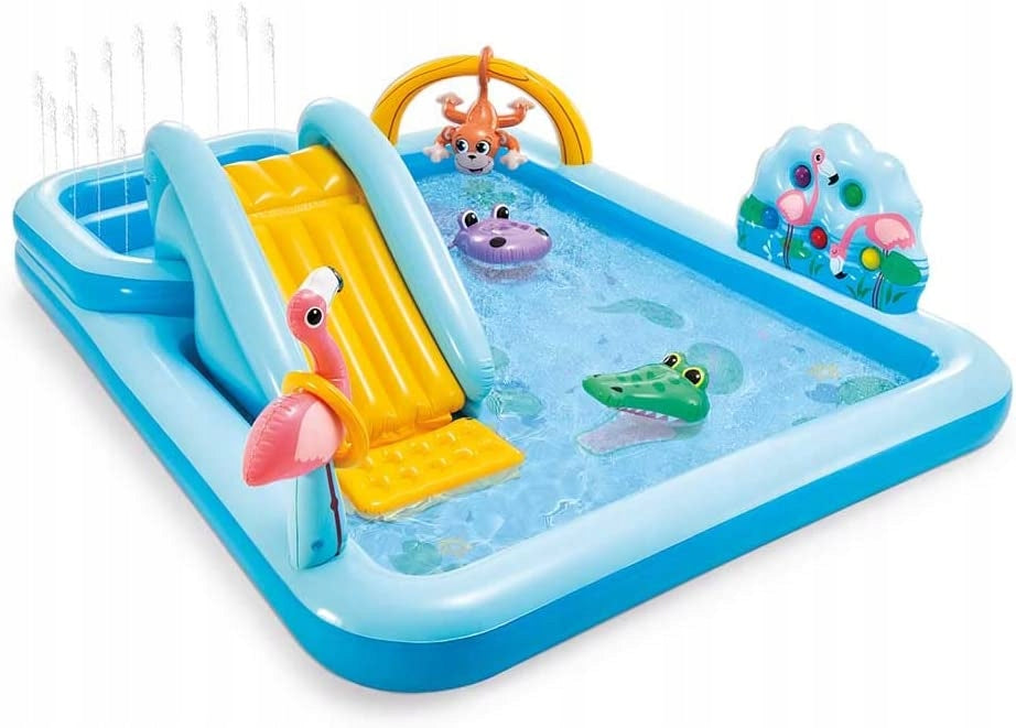 MULTICOLORED GARDEN POOL CHILDREN SLIDE