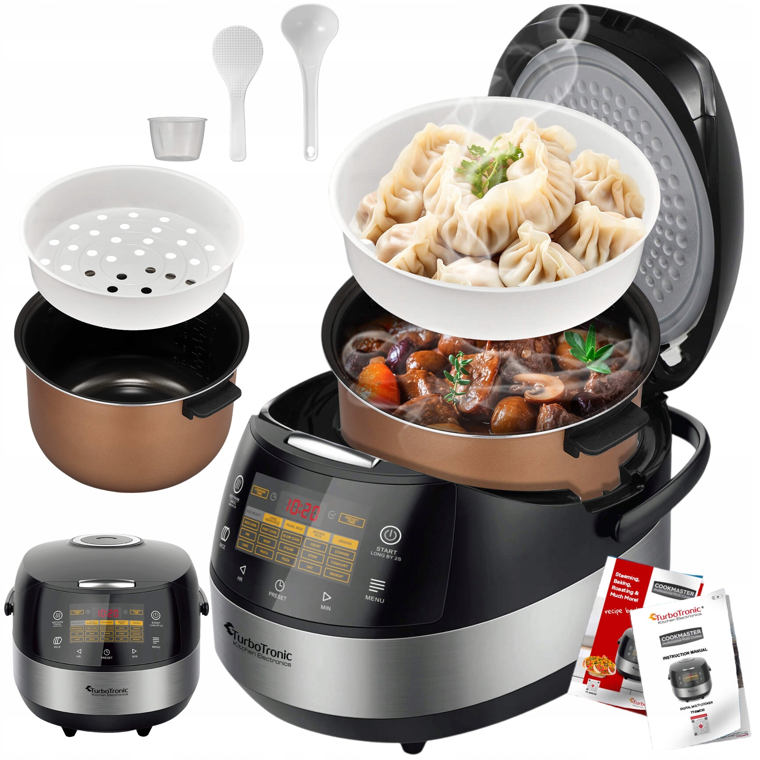 MULTICOOKER POT ELECTRIC STEAMER AIR FRYER 5L 860W