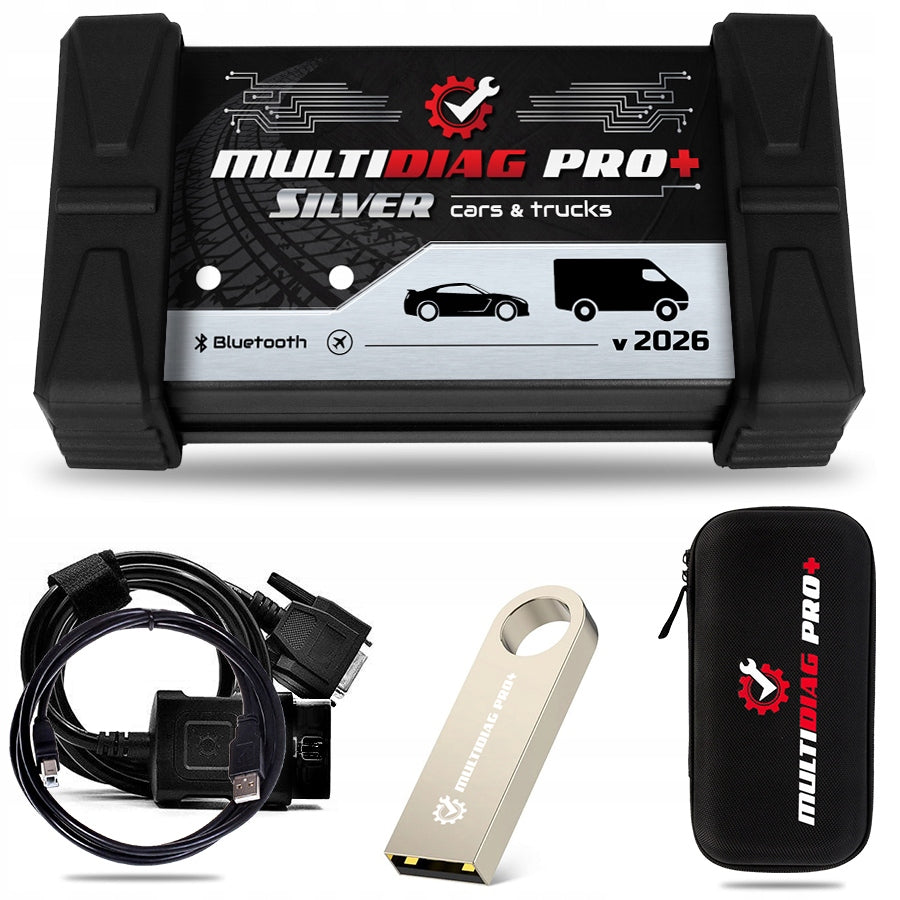 MULTIDIAG PRO+ SILVER 2026 TESTER OBD DIAGNOSTIC INTERFACE 2 SCANNER j.PL