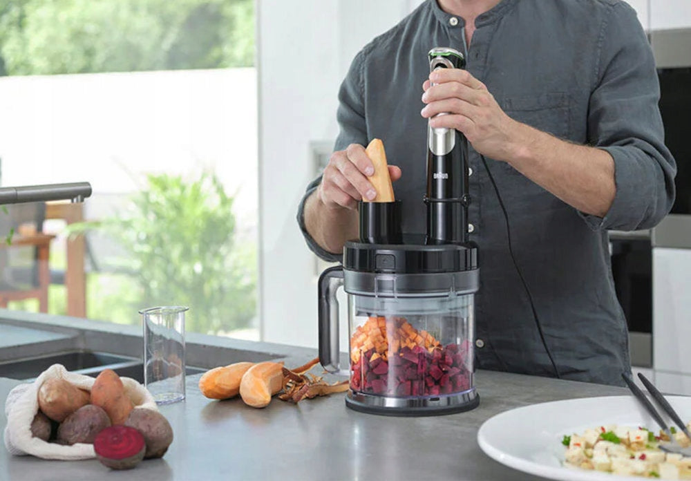 MULTIFUNCTION BLENDER BRAUN MULTIQUICK 9 MQ9195XLI 1200W BLACK Packaging status original