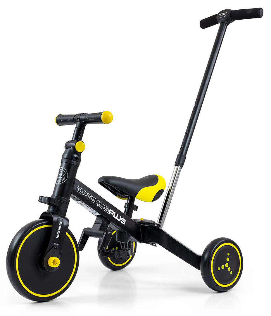 MULTIFUNCTIONAL CHILDREN'S BIKE TRICYCLE RUNNING PUSHER 5in1 Color black gray