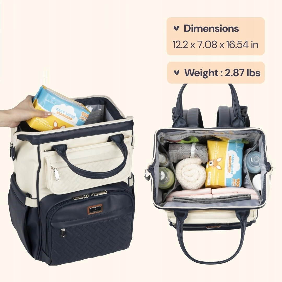 MULTIFUNCTIONAL DIAPER BAG BACKPACK WITH CHANGING MAT FOR STROLLER Brand no brand