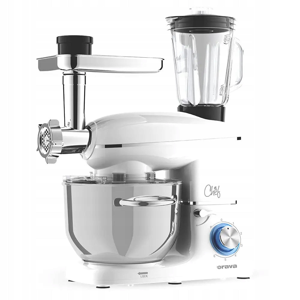 MULTIFUNCTIONAL FOOD PROCESSOR CHEF-3 ORAVA 2000W LARGE BOWL Manufacturer code Chef-3