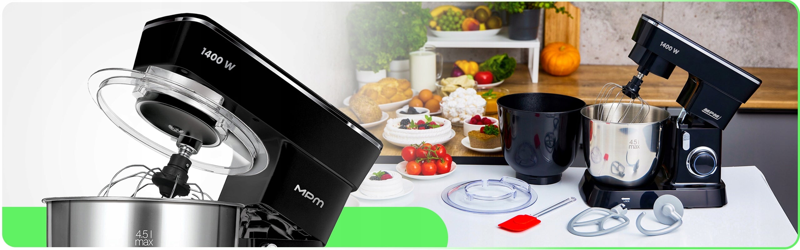 MULTIFUNCTIONAL FOOD PROCESSOR PLANETARY MIXER MPM MRK-25 3IN1 BOWL 4,5L Packaging status original