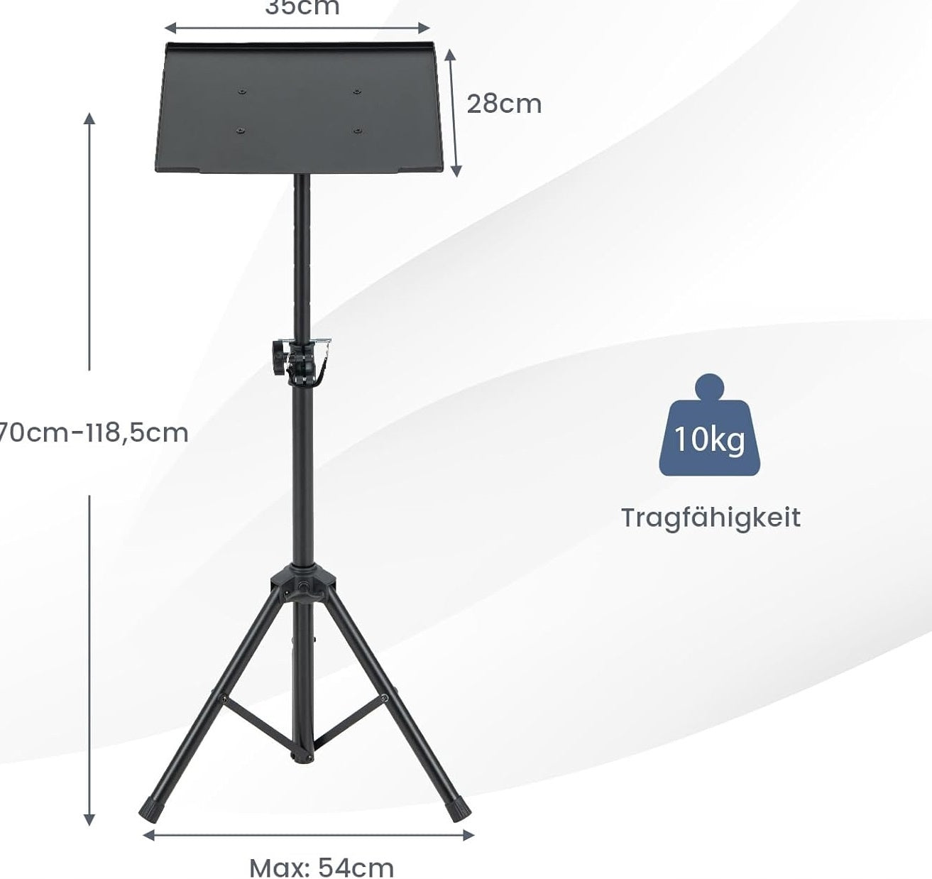 MULTIFUNCTIONAL LAPTOP STAND, FOR PROJECTOR, PORTABLE MUSIC STAND Manufacturer code STATYW DO PROJEKTORA UCHWYT STOJAK