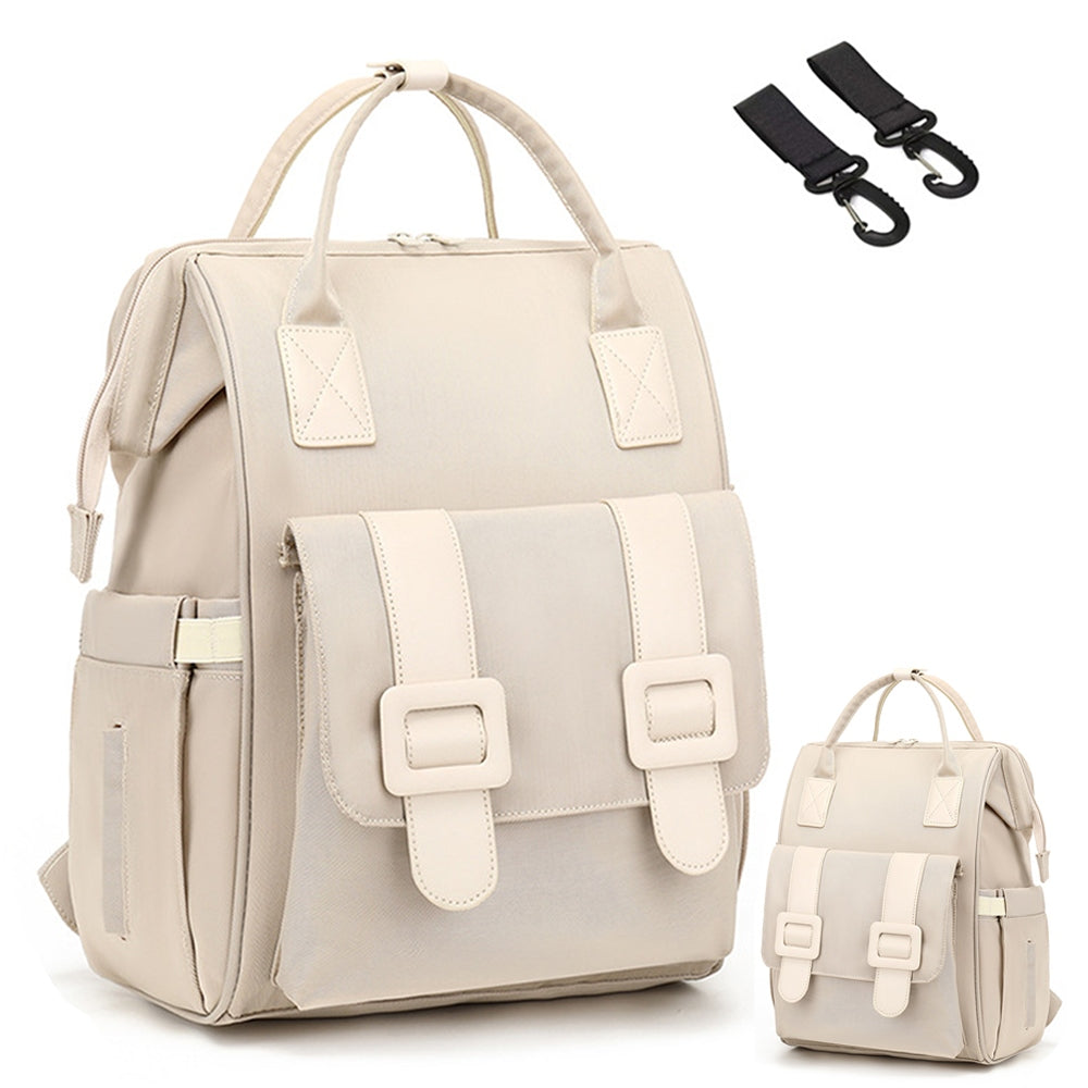 MULTIFUNCTIONAL STROLLER BACKPACK FOR MOM FOR WALKING WITH USB WATERPROOF WHITE Brand no brand