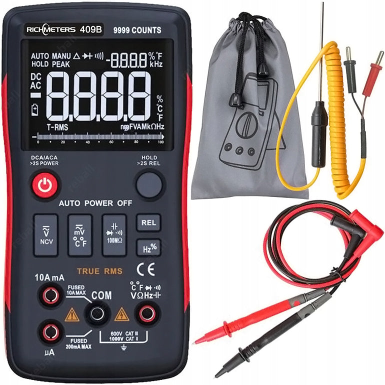 MULTIMETER DIGITAL ELECTRIC CURRENT METER UNIVERSAL RICHMETERS 409B