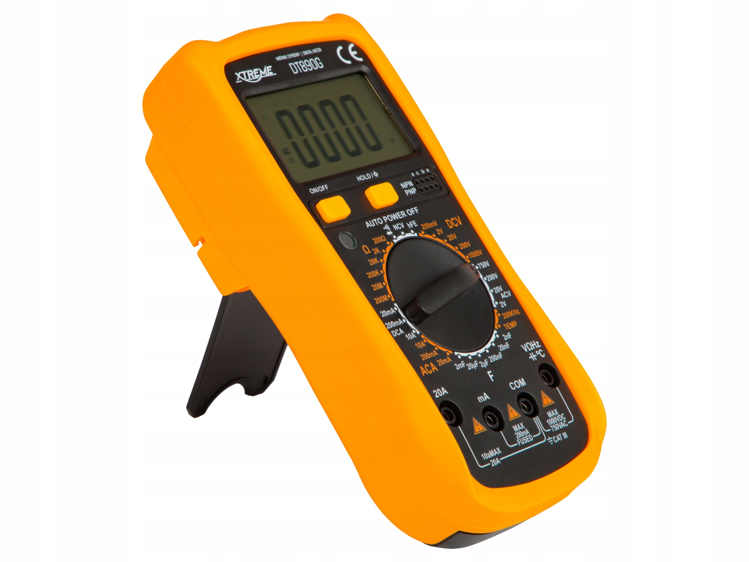 MULTIMETER DIGITAL VOLTAGE CURRENT METER LCD TEMPERATURE UNIVERSAL TESTER Manufacturer code 50-107#
