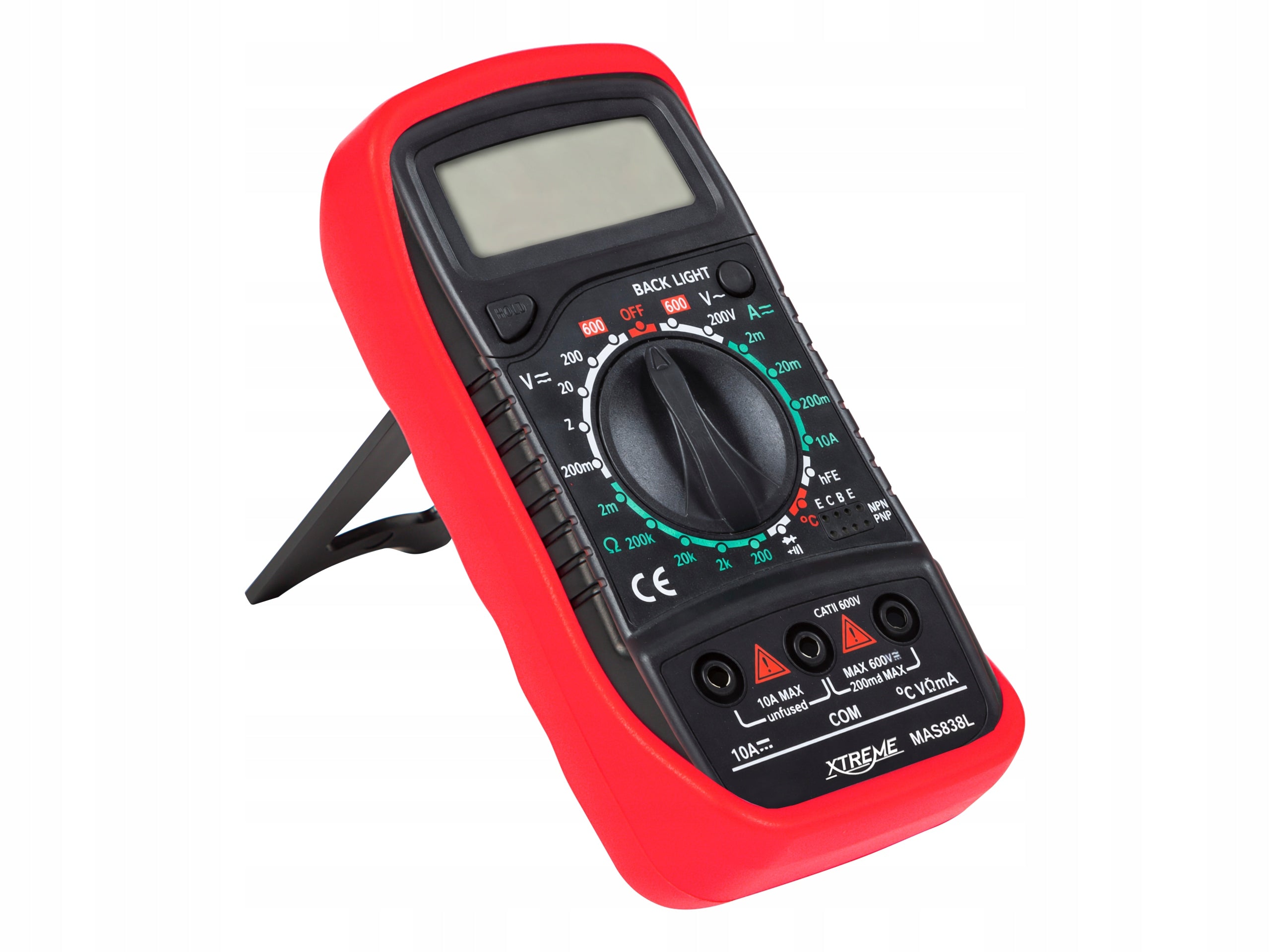 MULTIMETER MANUAL DIGITAL METER VOLTAGE CURRENT TESTER DIODES LCD UNIVERSAL Brand Xtreme