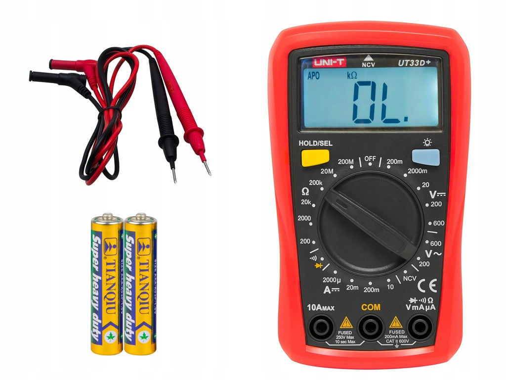 MULTIMETER VOLTAGE CURRENT METER AC SET UNI-T UT33D+ Manufacturer code MIE0328