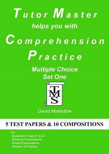Tutor Master Helps You with Comprehension Practice, Multiple Choice Set One