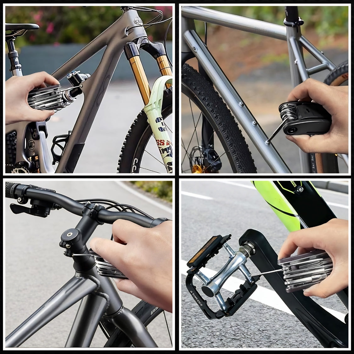 MULTITOOL BICYCLE MULTIFUNCTIONAL REPAIR WRENCHES SET 16IN1 For multifunctional