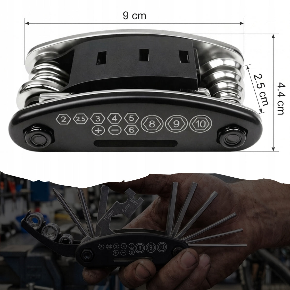 MULTITOOL BICYCLE MULTIFUNCTIONAL REPAIR WRENCHES SET 16IN1 Manufacturer code 5907769313554