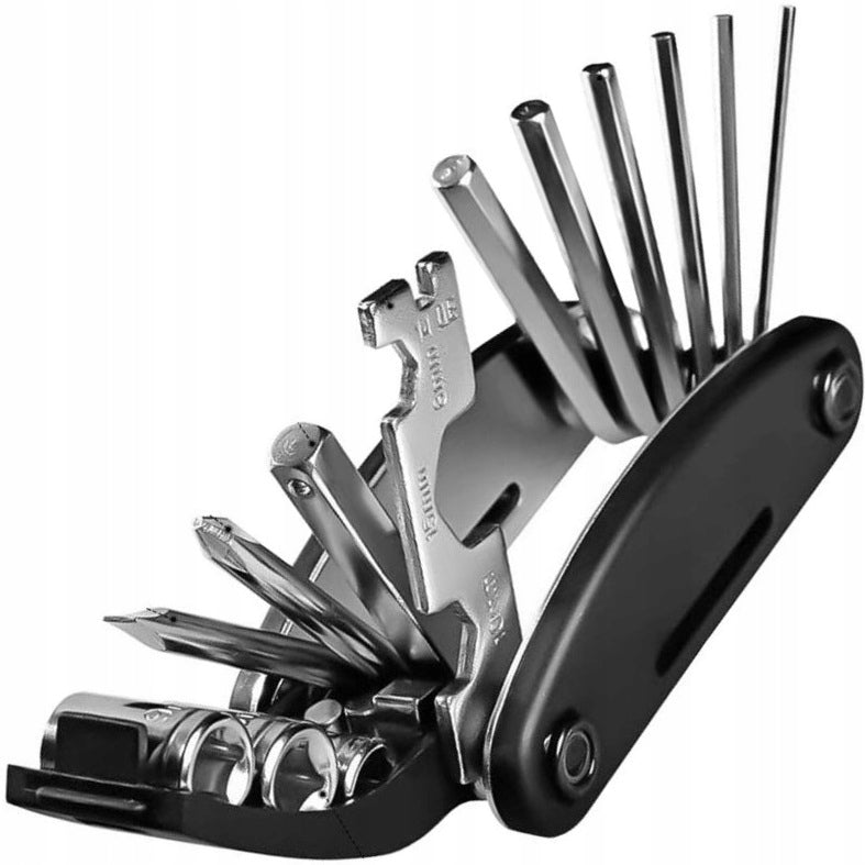 MULTITOOL BICYCLE REPAIR KEYS MULTIFUNCTIONAL TOOL SET 16in1