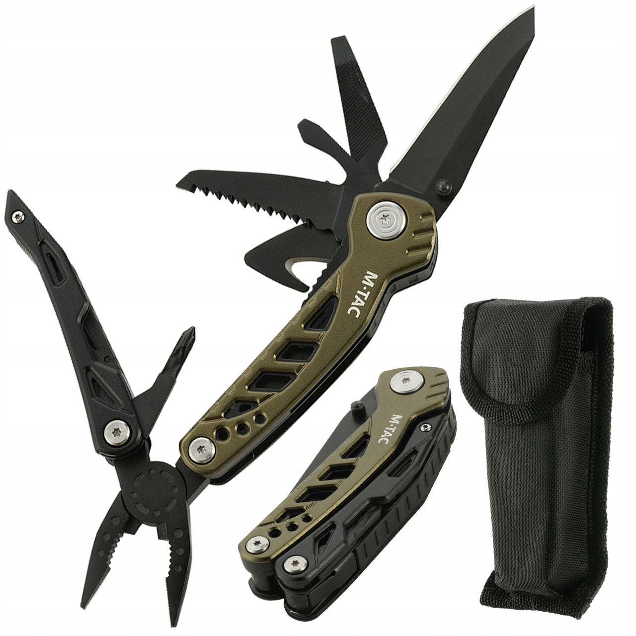 MULTITOOL Multifunction Tool M-TAC Knife with 7 in 1 EDC for Camping