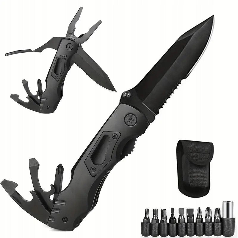 MULTITOOL SURVIVAL TOOL MULTIFUNCTIONAL SET WITH CASE + BITS PRO