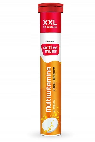 MULTIVITAMIN tablets with orange flavour ACTIVEMUSS Polski Lek 24 tab.