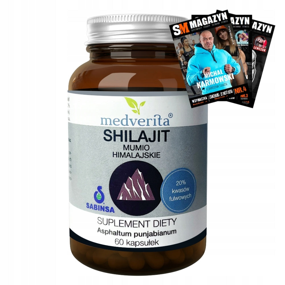 MUMIO SHILAJIT EXTRACT 20% FULVIC ACIDS 60caps