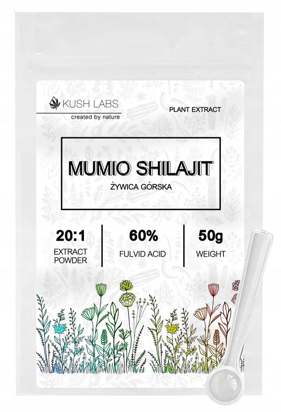 MUMIO SHILAJIT – Mountain Resin | 20:1 EXTRACT | 50G
