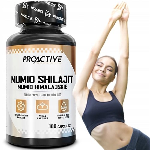 MUMIO SHILAJIT energy VITALITY immunity ProActive Mumio Shilajit 100caps