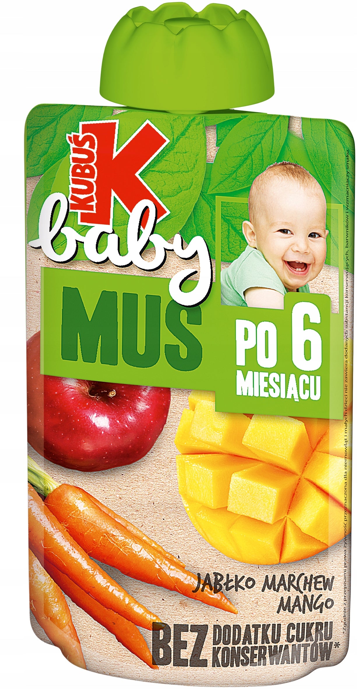 MUS Kubuś Baby apple carrot mango for children 9x 100g Brand Kubuś