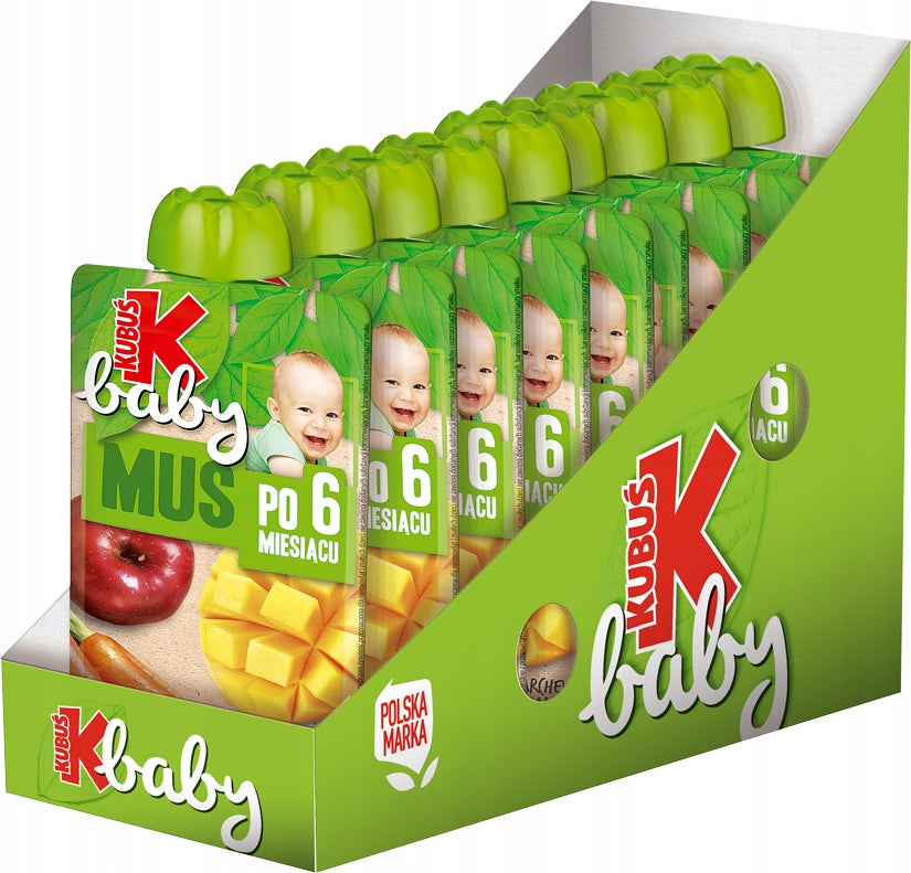 MUS Kubuś Baby apple carrot mango for children 9x 100g
