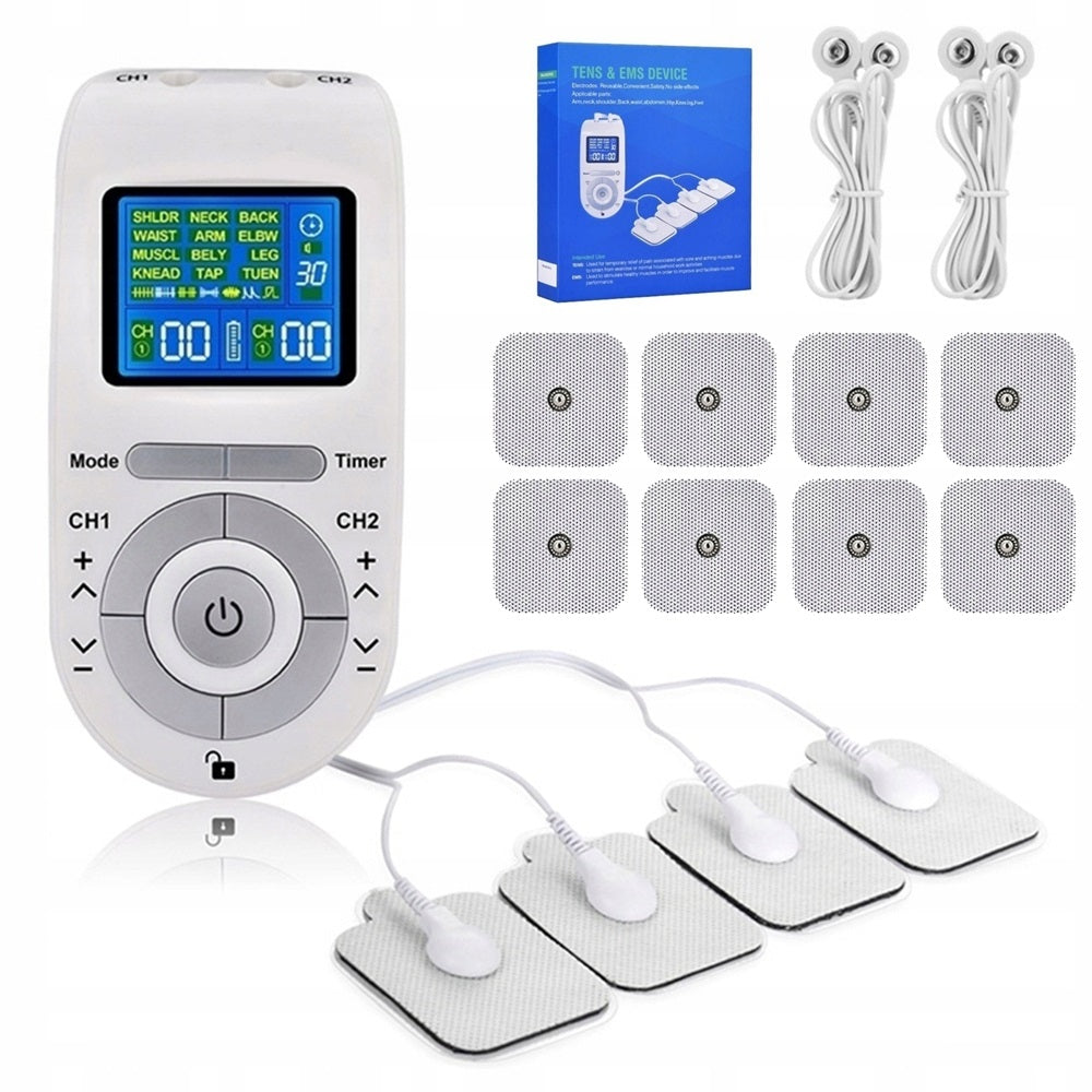 MUSCLE AND NERVE ELECTROSTIMULATOR MASSAGE TENS EMS ELECTRODE MASSAGER SET